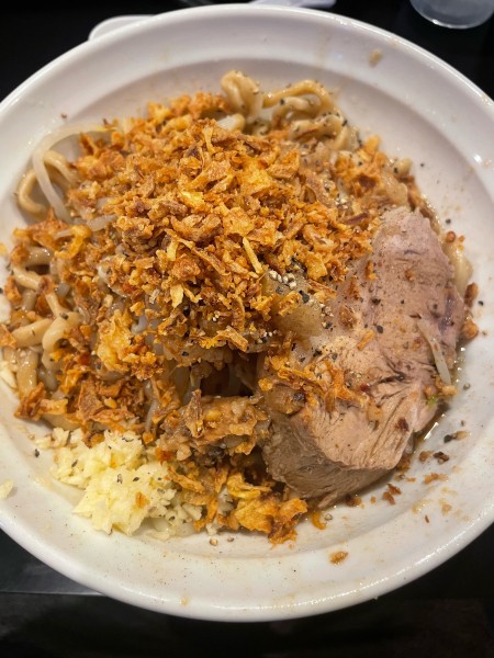 「汁なし200g」@ラーメン豚温泉の写真