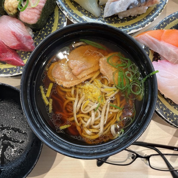 「鴨そば」@はま寿司 鶴見中央店の写真