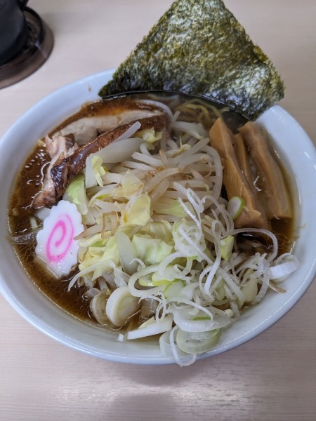 「カレーらーめん＋やさい」@麺処 ひみつ屋の写真