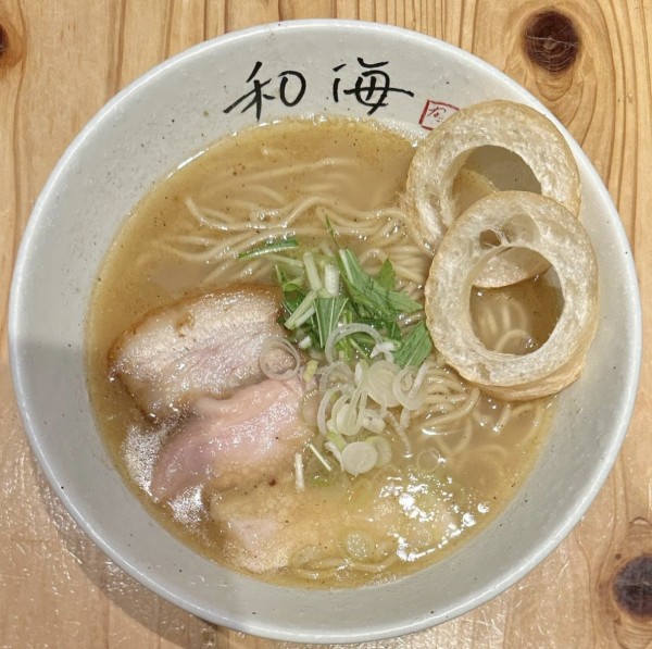 「塩らーめん」@らーめん専門 和海 なんば店の写真