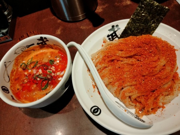 「辛チーノつけ麺大」@麺屋武蔵 武仁の写真