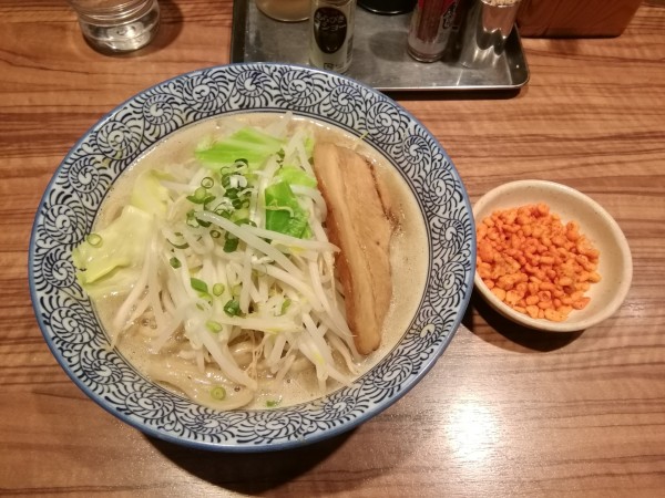 「「濃厚鶏白湯魚介二郎ラーメン」ミニ150ｇ￥1,000」@ラーメン燈郎の写真