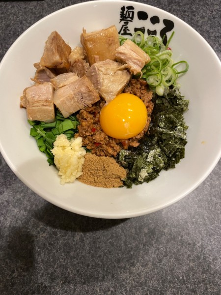 「肉入り台湾まぜそば」@麺屋 こころ 練馬店の写真