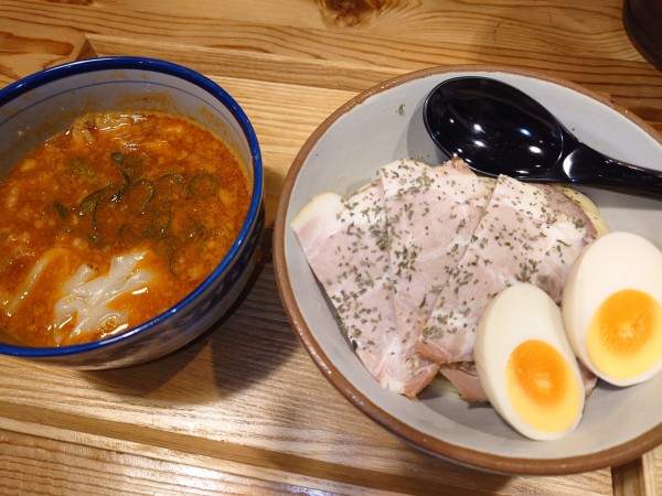 「【限定】とまとつけ麺＋〆のリゾット」@KUMAGAYA RAMEN STANDの写真