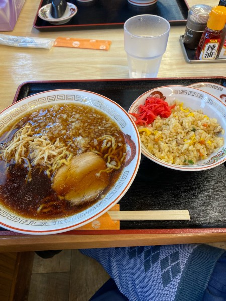 「ハマコーセット（醤油）1200円」@らーめん 福助屋の写真