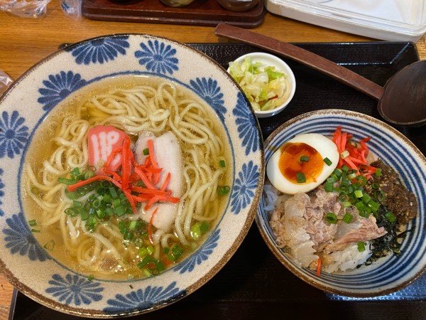 「そば丼セット　890円」@沖縄そば かんから食堂の写真