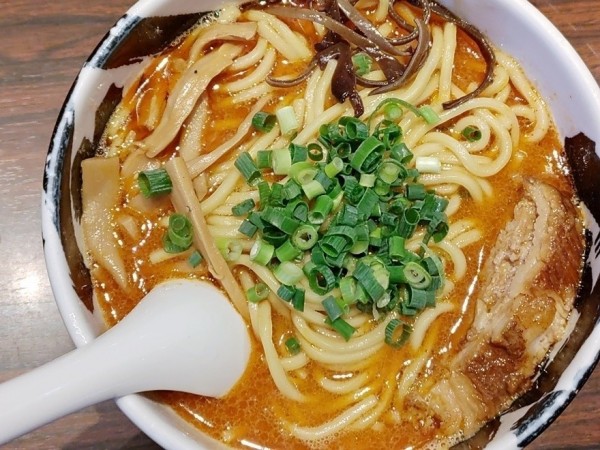 「赤ら～麺（大辛）」@麺屋武蔵 武骨の写真