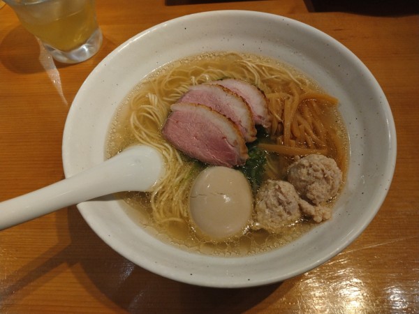 「京鴨だし特製塩らぁ麺¥1350-」@らぁ麺 吉井 勝どき店の写真