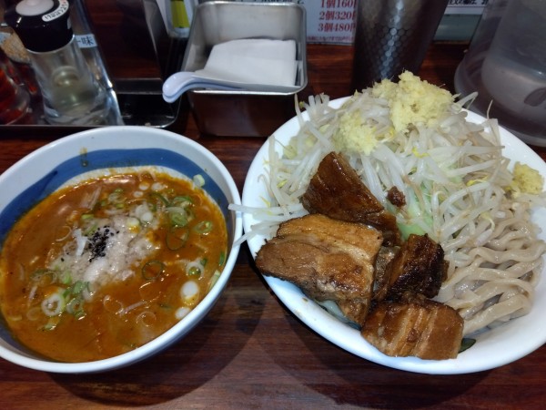 「味噌つけ麺(並)1070円」@雷 北松戸本店の写真