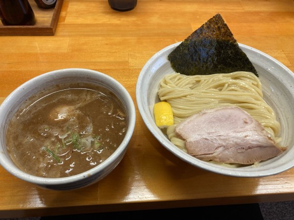 「味玉ニボとんつけ麺」@麺処 諭吉 筑西玉戸店の写真