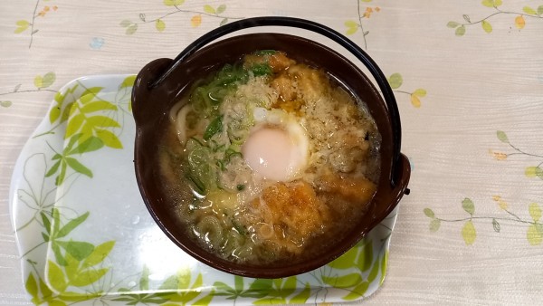 「すっぽん鍋焼きうどん」@御食事 すっぽん処の写真