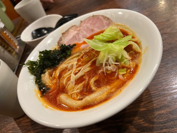 「赤辛ラーメン【3辛】」@麺屋 真心の写真