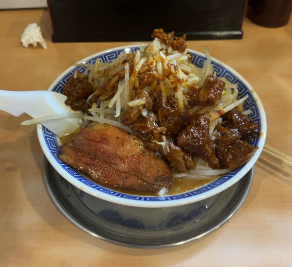 「雷神そば 野菜増し 脂少なめ」@雷神 角ふじの写真