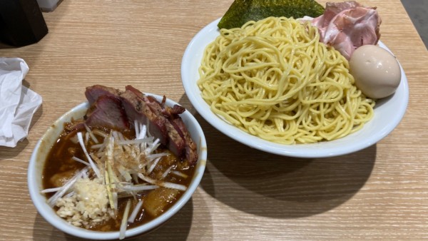 「期間限定 背脂スパイスカレーつけ麺」@一番だしラーメン しんせんの写真