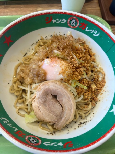 「まぜそば」@ジャンクガレッジ カインズ羽生店の写真