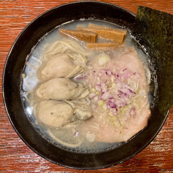 「カキ塩ラーメン」@らーめん おおはしの写真