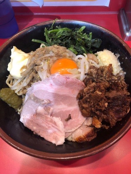 「ローストポークの油そば　小」@麺屋 桐龍 久喜店の写真