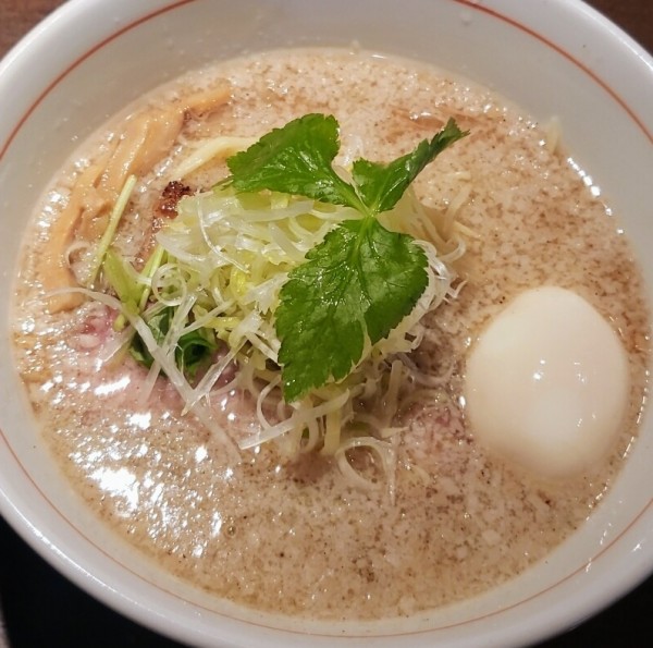 「背脂地鶏中華そば（塩・手もみ麺）920円」@麺や 虎徹の写真