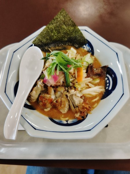 「かきちゃんぽん(かき4個 レギュラー)(1,580円)」@長崎ちゃんぽん リンガーハット ジョイフル本田瑞穂店の写真