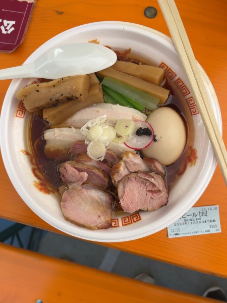 「【らぁ麺大金星＆麺処青野】地鶏中華そば+全部のせ」@大つけ麺博 Presents 日本ラーメン大百科の写真