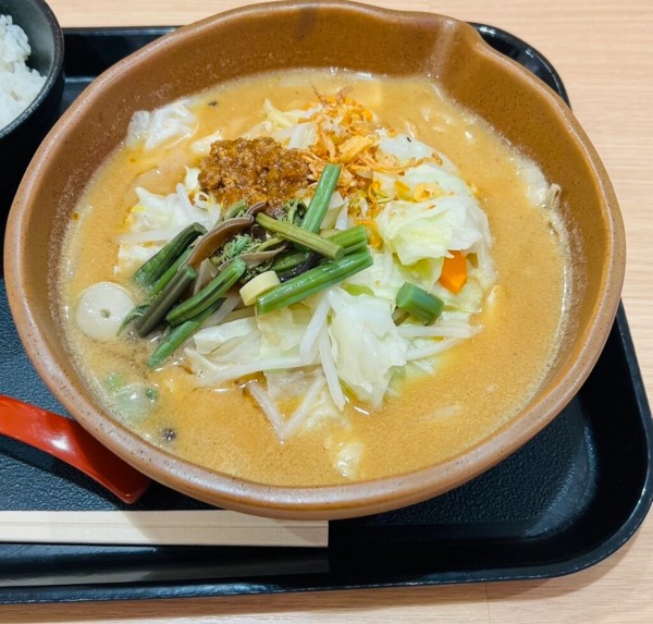 「信州味噌野菜ラーメン」@麺場 田所商店 ゆめタウン佐賀店の写真