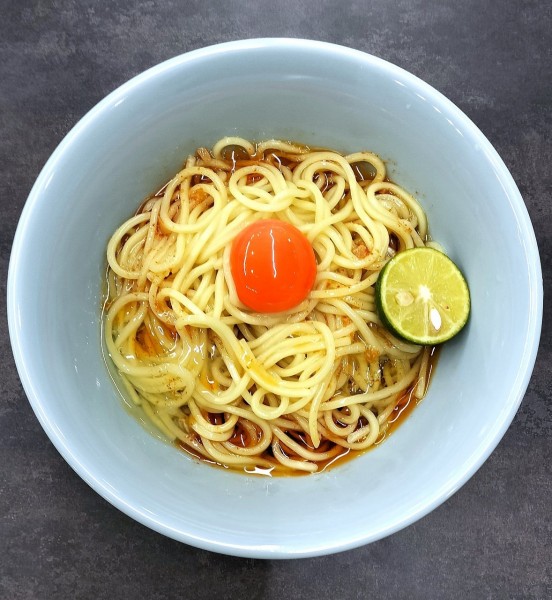 「温TKM 700円＋自家製辣油100円」@自家製麺 40 STANDの写真