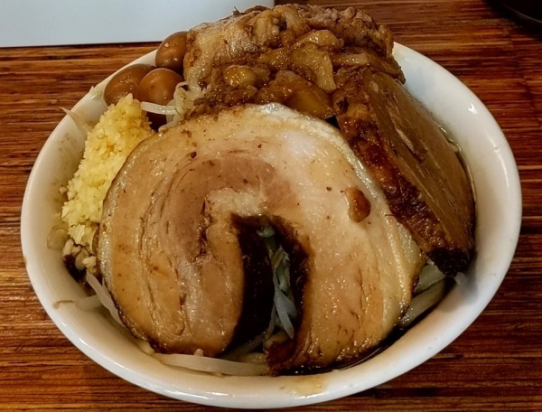 「雷そば（ゴワボキ麺）」@雷 松戸駅東口店の写真