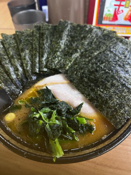 「のりラーメン中」@ラーメン林家 木更津店の写真