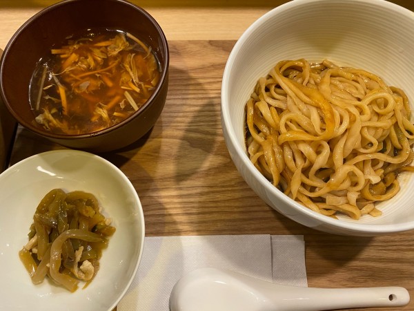 「焦がし葱油混ぜそば　700円」@楽食堂の写真