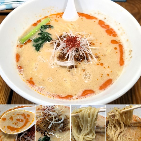 「平日14時から白ごま担々麺(限定)　1100円」@昆布の塩らー麺専門店 MANNISHの写真