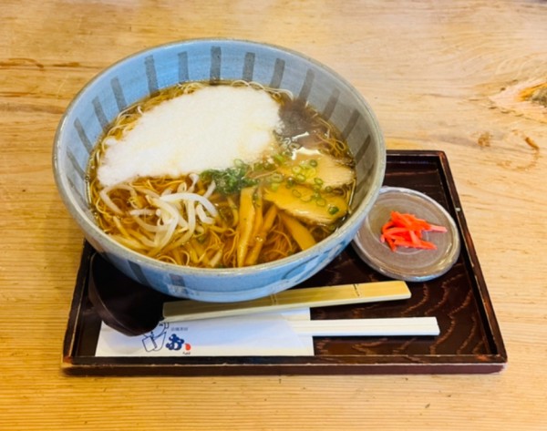 「京風山かけラーメン」@京風茶房 おちょぼ 白山店の写真