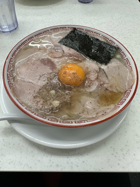 「特製中華そば+無料ライス」@マルショーラーメン ヨドバシAkiba店の写真