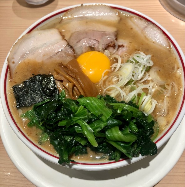 「特製濃厚とろりそば ほうれん草 1130+100円」@東京煮干し らーめん 玉 東京駅店の写真