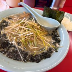くろばらネギラーメン＋半ライス