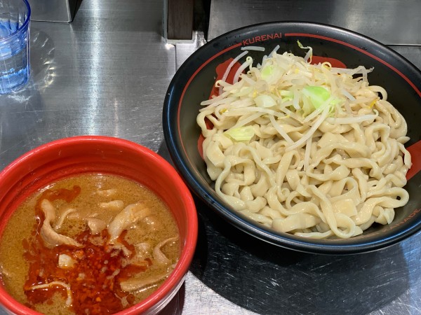 「紅つけ麺（1.5玉）」@麺創研 紅 府中の写真