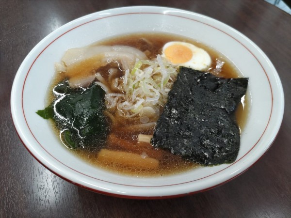 「日本そば太麺中華そば」@雑賀屋の写真