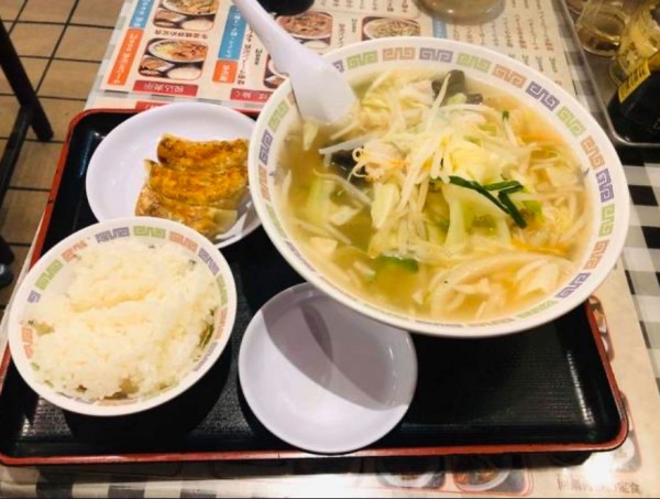 「タンメン定食」@ラーメン王の写真