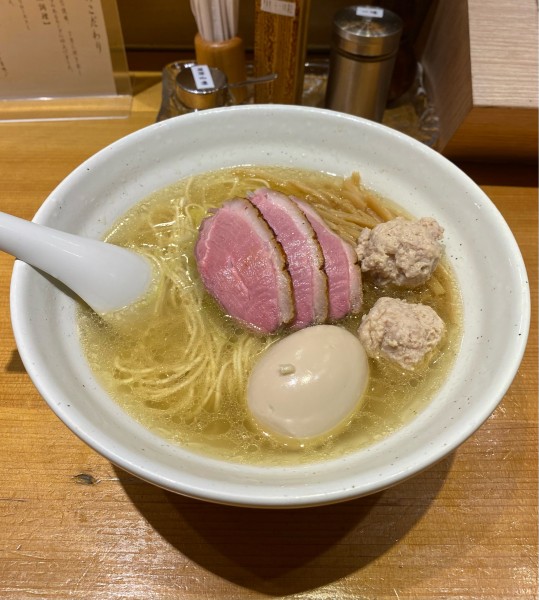 「特製京鴨だし塩らぁ麺¥1350」@らぁ麺 吉井 勝どき店の写真
