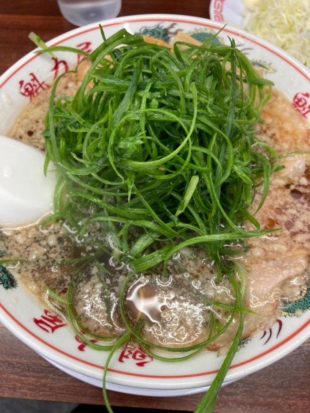 「九条ねぎラーメン¥880+アジフライ定食¥270 税別」@魁力屋 茨木店の写真