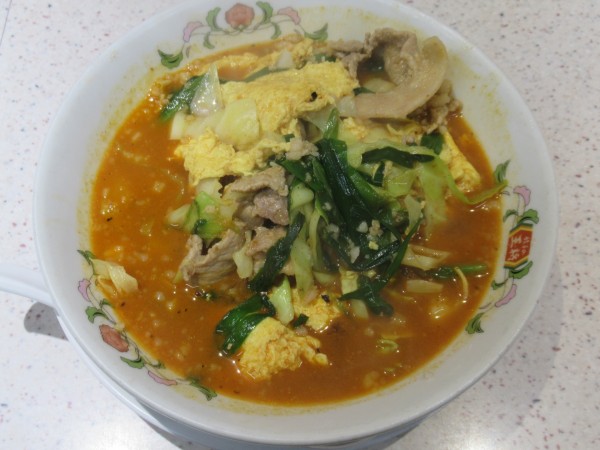 「豚辛ラーメン（638円）」@餃子の王将 武蔵境駅前店の写真