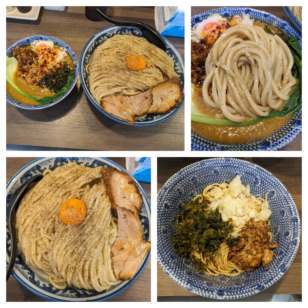 「【限定】坦々つけ麺特盛(釜玉ver)➕カレー」@狼煙 〜NOROSHI〜の写真