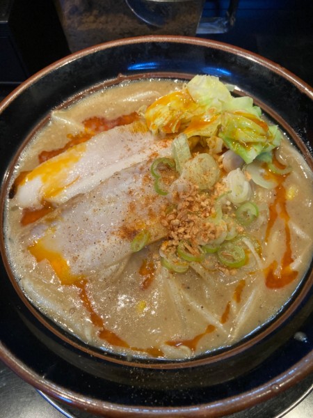 「味噌赤辛ラーメン」@豚骨味噌ラーメン じゃぐら 野方本店の写真