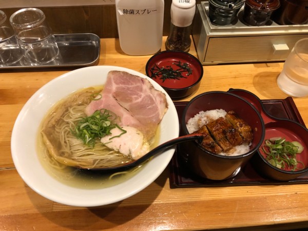 「【平日限定】ランチセット ひつまぶし＋塩そば 1,200円」@自家製麺 竜葵の写真