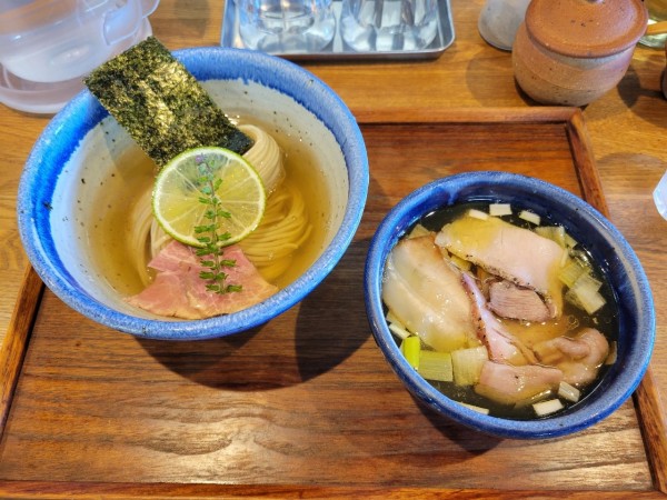 「昆布水つけめん 塩(並)」@YOKOKURA STOREHOUSEの写真