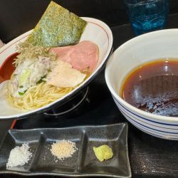 昆布水のつけ麺(煮干)