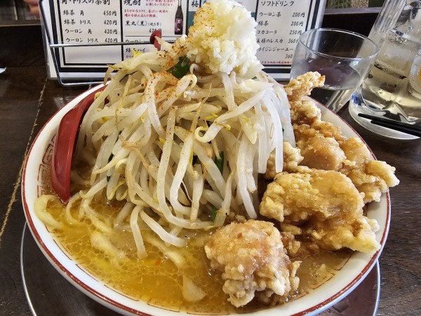 「唐揚げ味噌二郎」@立ち呑み居酒屋 金町製麺の写真