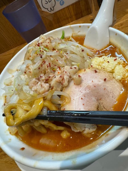 「濃厚味噌　玉ねぎ」@自家製麺88の写真