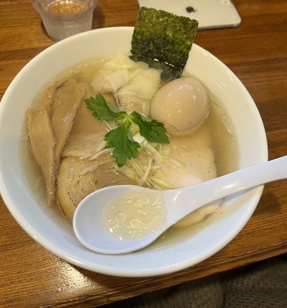 「特製中華そばしお味大盛り　1150円＋150円」@中華そば あら井の写真