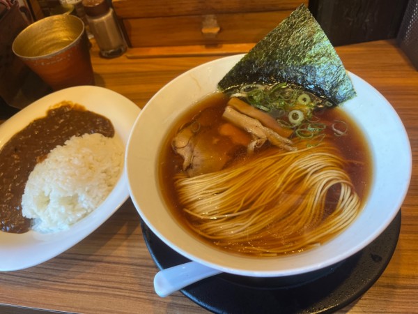 「中華そばセットB カレー」@麺や食堂 246号店の写真