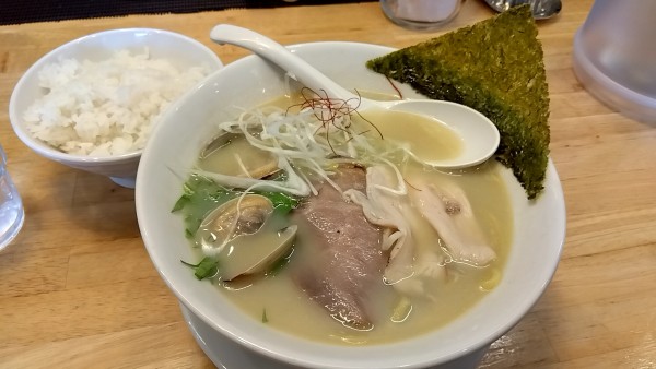 「貝出汁ラーメン（８８０円）」@麺や いしばしの写真